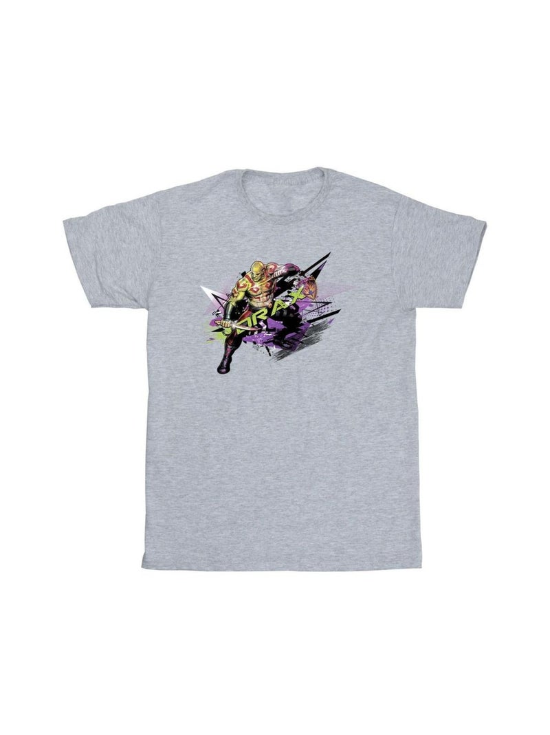 Marvel - T-shirt GUARDIANS OF THE GALAXY Gris chiné - Kiabi