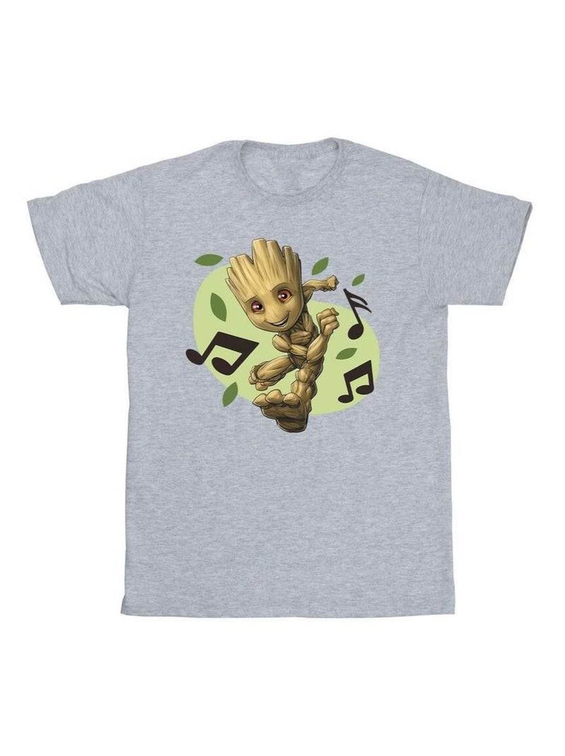 Marvel - T-shirt GUARDIANS OF THE GALAXY Gris chiné - Kiabi