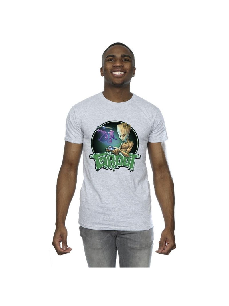 Marvel - T-shirt GUARDIANS OF THE GALAXY Gris chiné - Kiabi