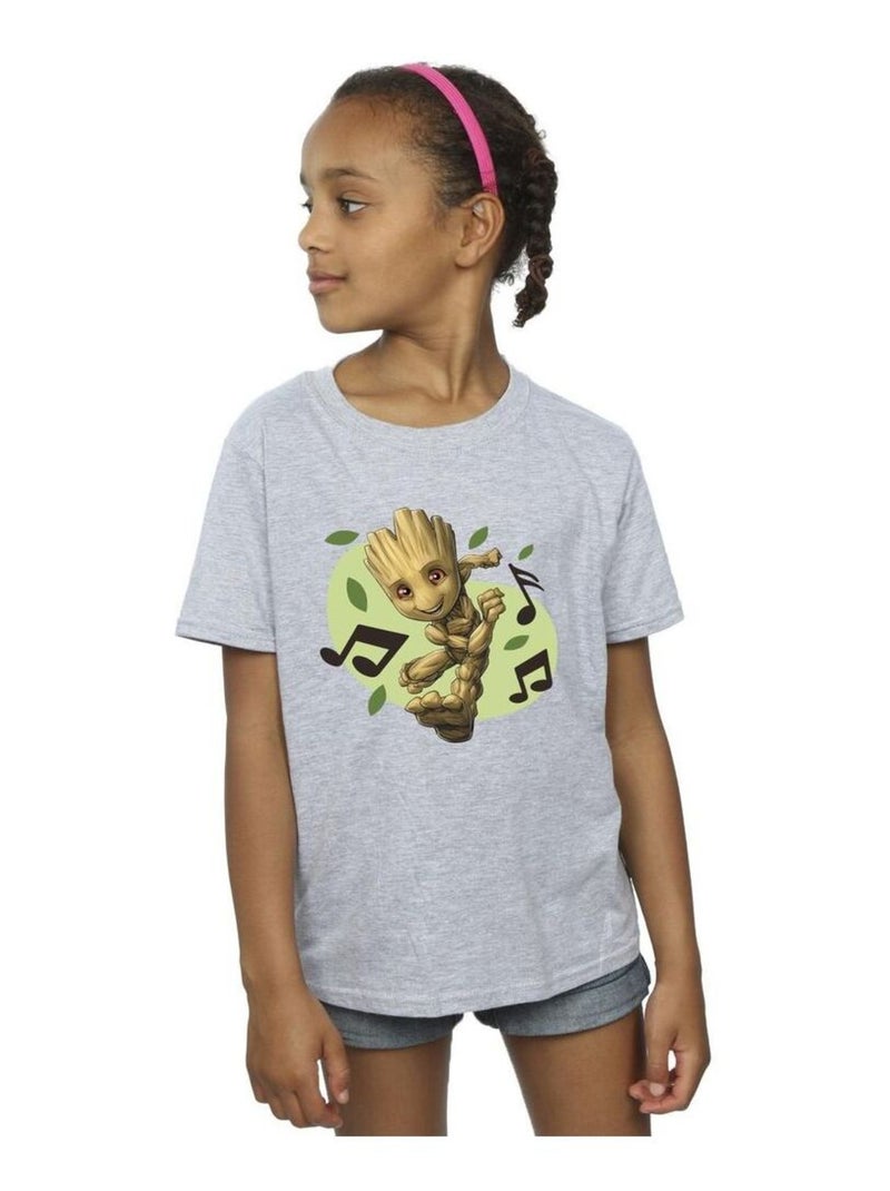 Marvel - T-shirt GUARDIANS OF THE GALAXY Gris chiné - Kiabi