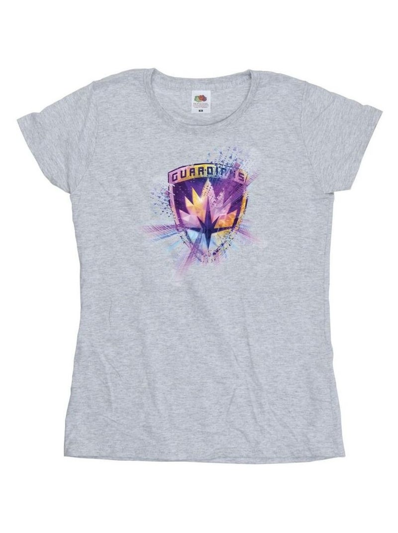Marvel - T-shirt GUARDIANS OF THE GALAXY Gris chiné - Kiabi