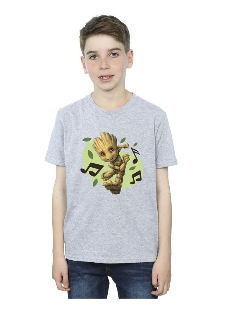 Marvel - T-shirt GUARDIANS OF THE GALAXY Gris chiné - Kiabi