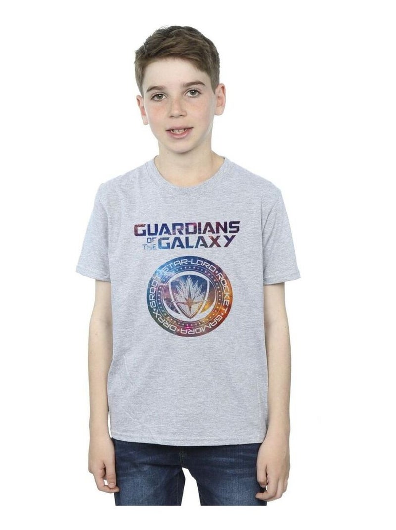 Marvel - T-shirt GUARDIANS OF THE GALAXY Gris chiné - Kiabi