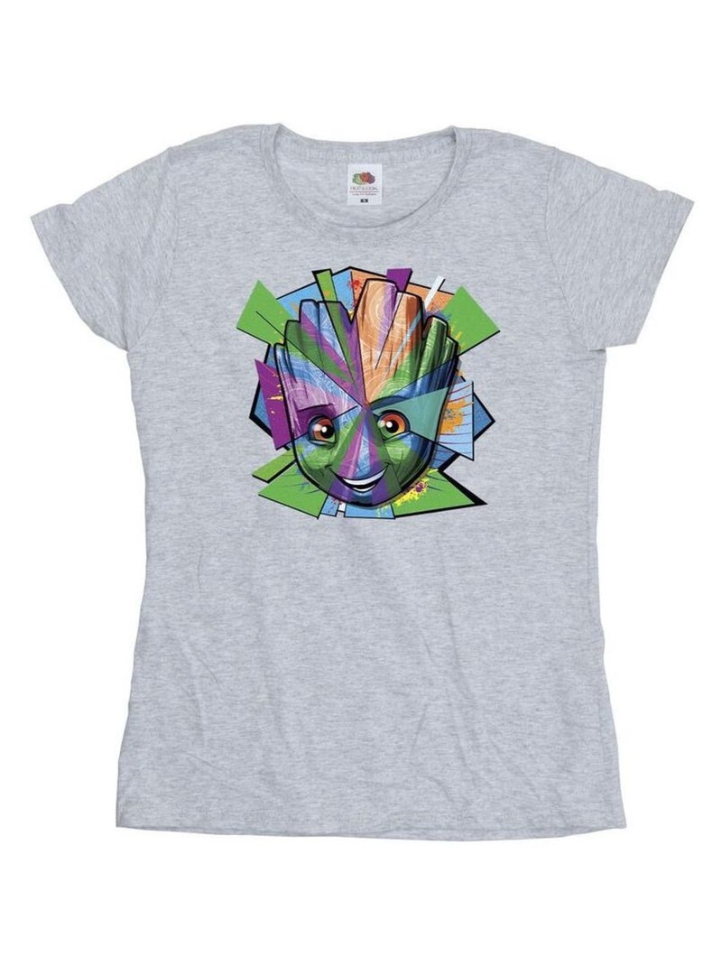 Marvel - T-shirt GUARDIANS OF THE GALAXY Gris chiné - Kiabi