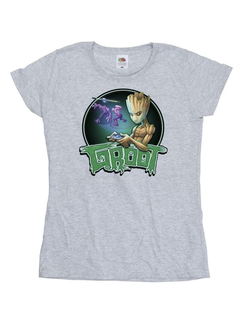 Marvel - T-shirt GUARDIANS OF THE GALAXY Gris chiné - Kiabi