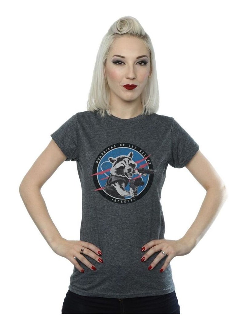 Marvel - T-shirt GUARDIANS OF THE GALAXY Gris foncé - Kiabi