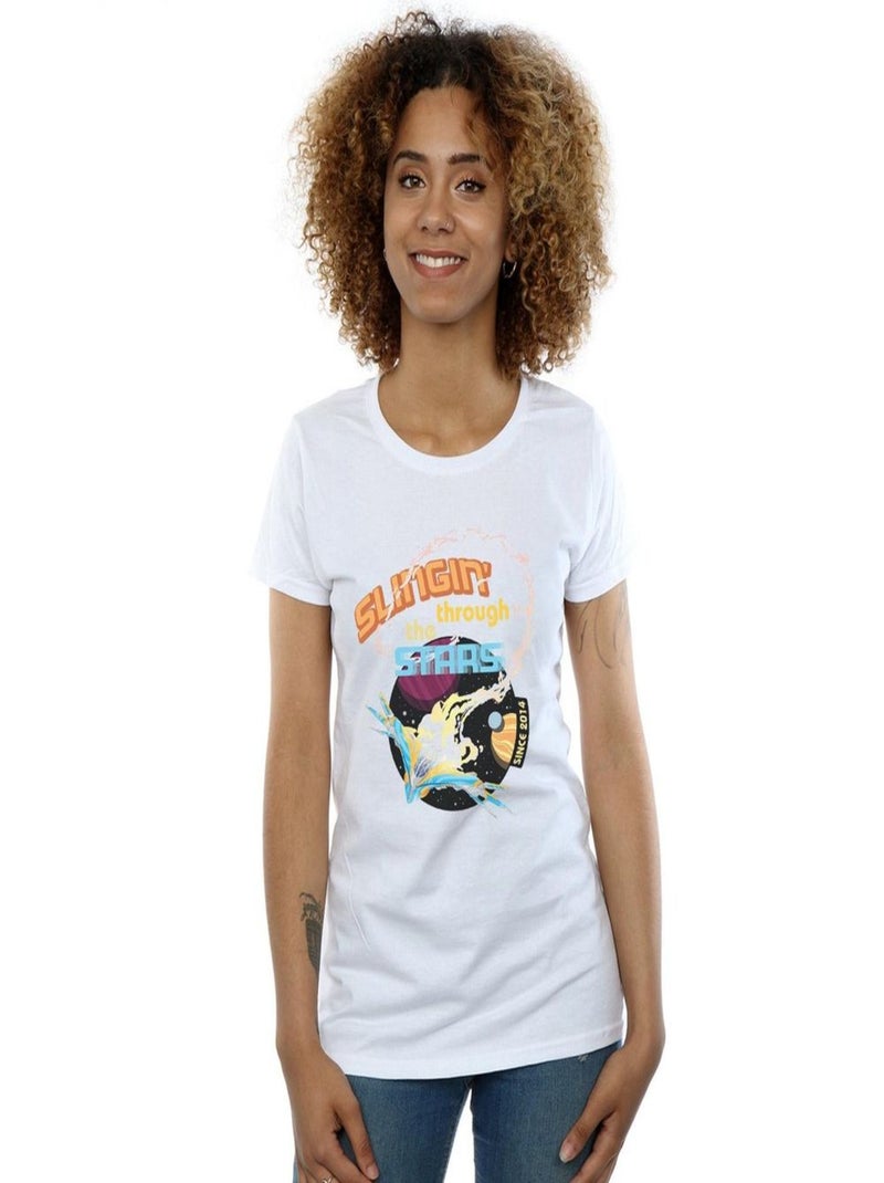 Marvel - T-shirt GUARDIANS OF THE GALAXY MILANO STARS Blanc - Kiabi
