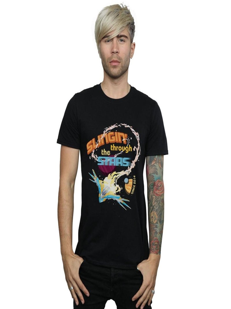 Marvel - T-shirt GUARDIANS OF THE GALAXY MILANO STARS Noir - Kiabi