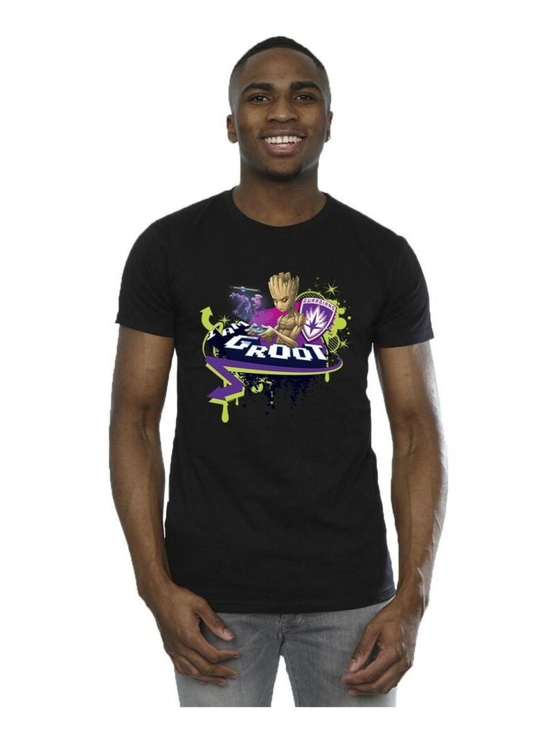 Marvel - T-shirt GUARDIANS OF THE GALAXY Noir - Kiabi