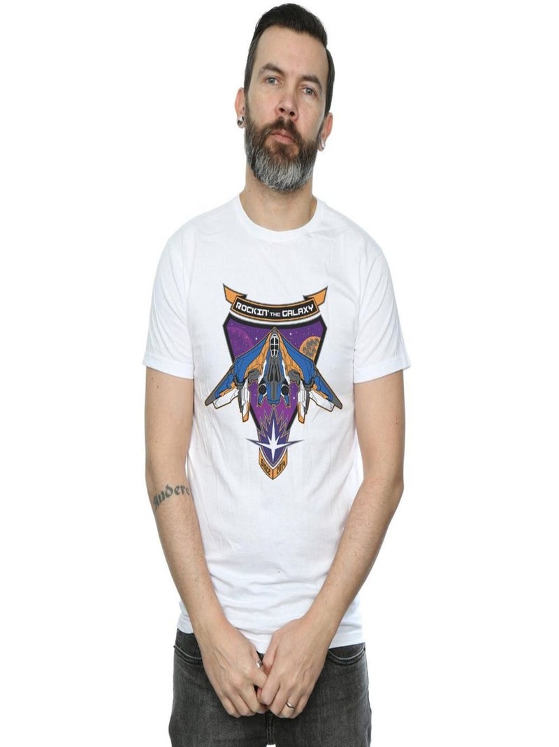 Marvel - T-shirt GUARDIANS OF THE GALAXY ROCKIN' MILANO Blanc - Kiabi