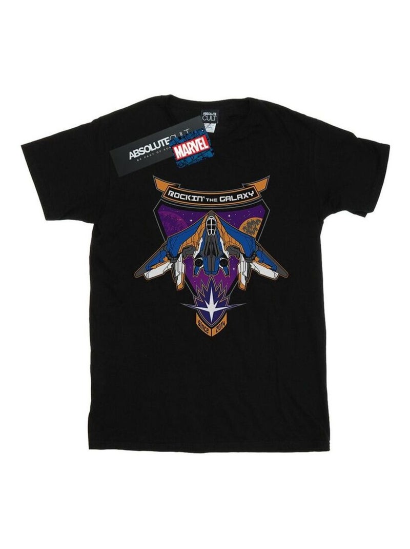 Marvel - T-shirt GUARDIANS OF THE GALAXY ROCKIN' MILANO Noir - Kiabi