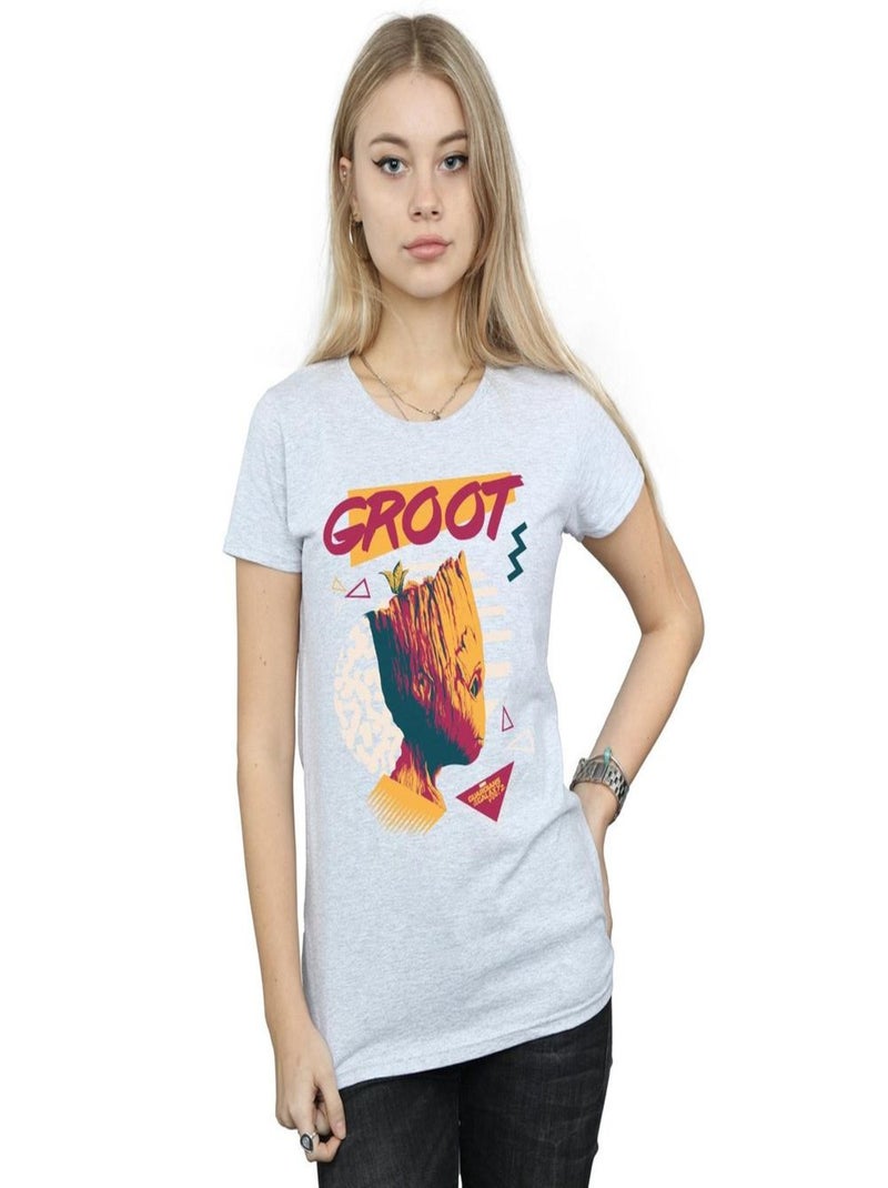 Marvel - T-shirt GUARDIANS OF THE GALAXY VOL. 80S Gris chiné - Kiabi