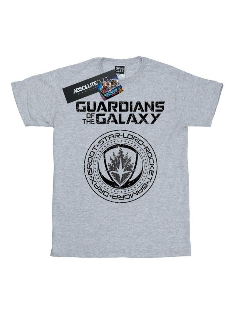 Marvel - T-shirt GUARDIANS OF THE GALAXY VOL. Gris chiné - Kiabi