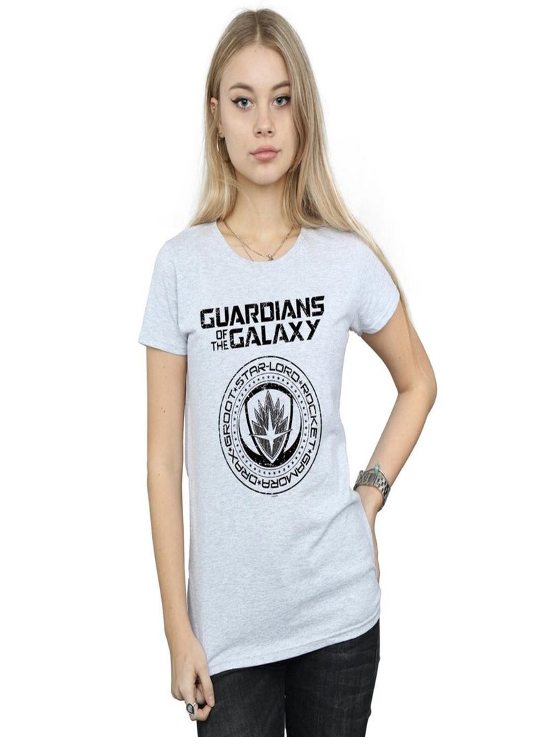 Marvel - T-shirt GUARDIANS OF THE GALAXY VOL. Gris chiné - Kiabi