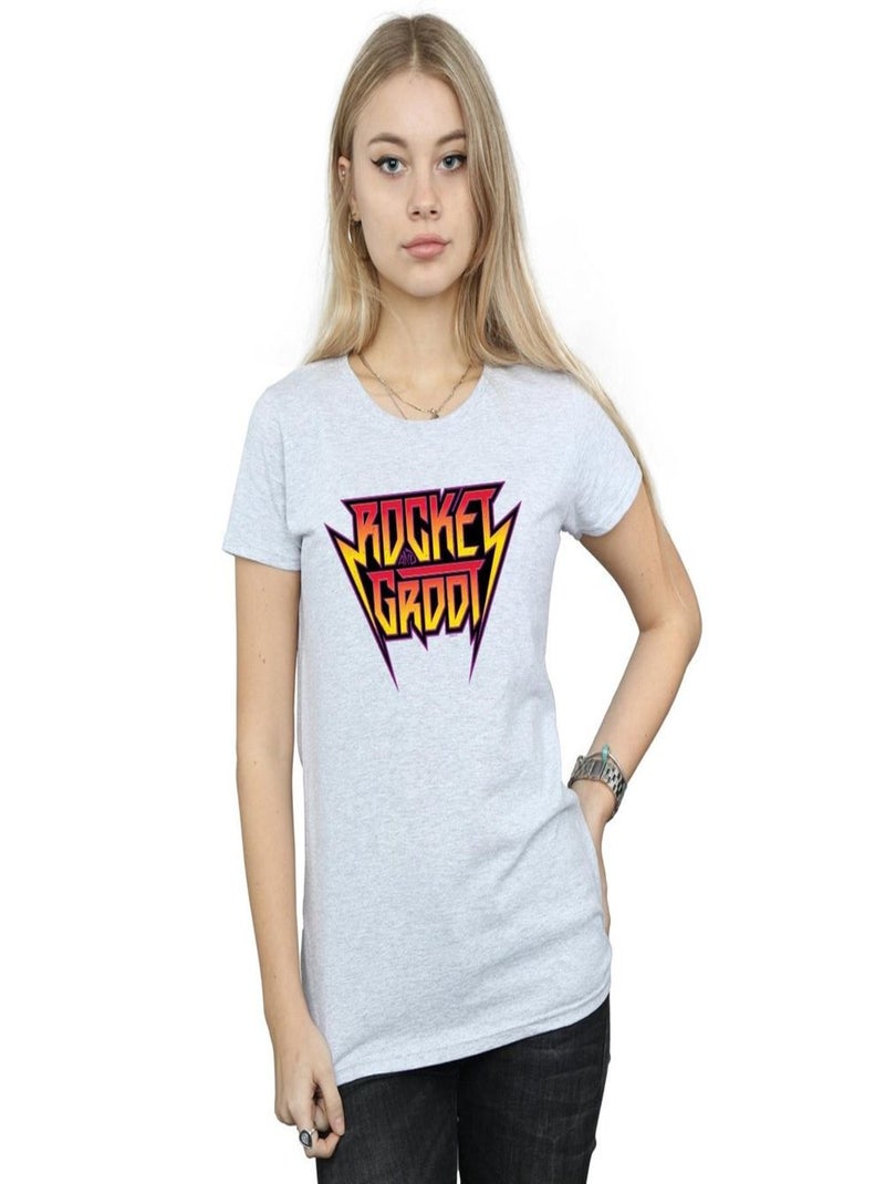 Marvel - T-shirt GUARDIANS OF THE GALAXY VOL. Gris chiné - Kiabi