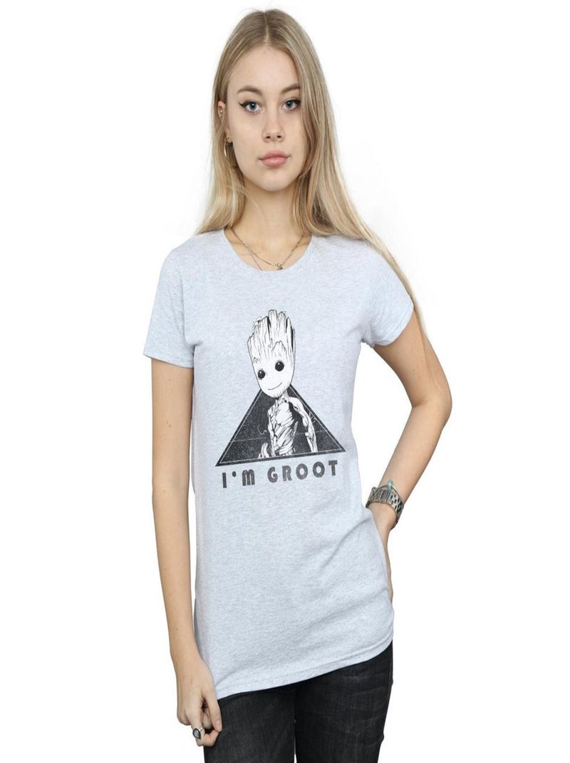 Marvel - T-shirt GUARDIANS OF THE GALAXY VOL. Gris chiné - Kiabi