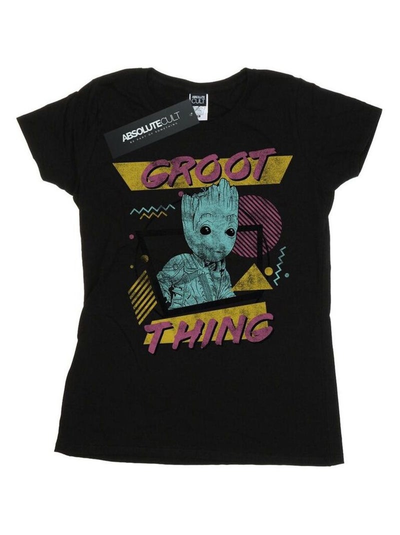 Marvel - T-shirt GUARDIANS OF THE GALAXY VOL. GROOT THING Noir - Kiabi