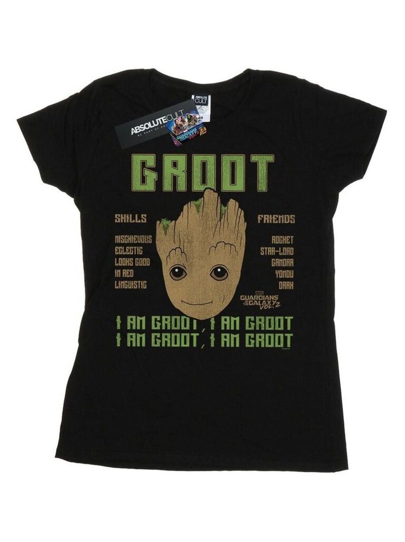 Marvel - T-shirt GUARDIANS OF THE GALAXY VOL. SKILLS Noir - Kiabi