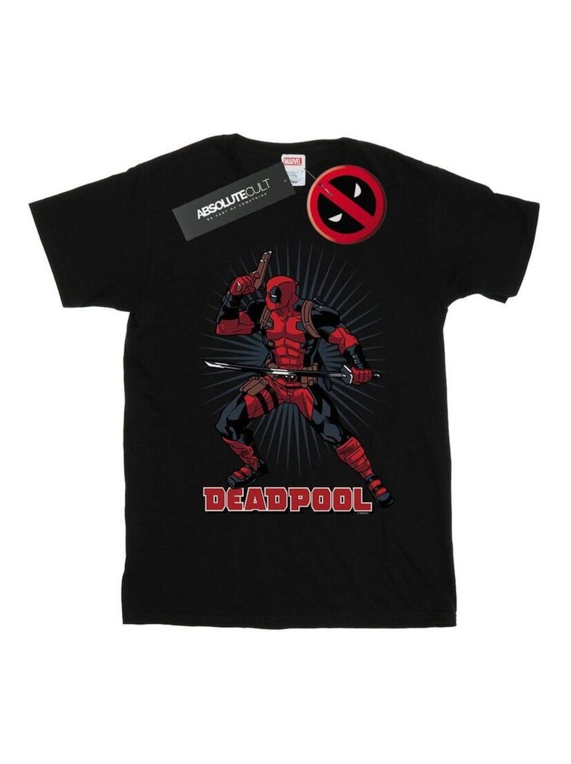 Marvel - T-shirt GUN SWORD BURST Noir - Kiabi