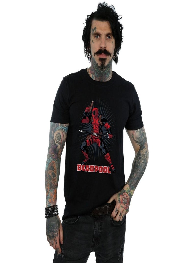 Marvel - T-shirt GUN SWORD BURST Noir - Kiabi