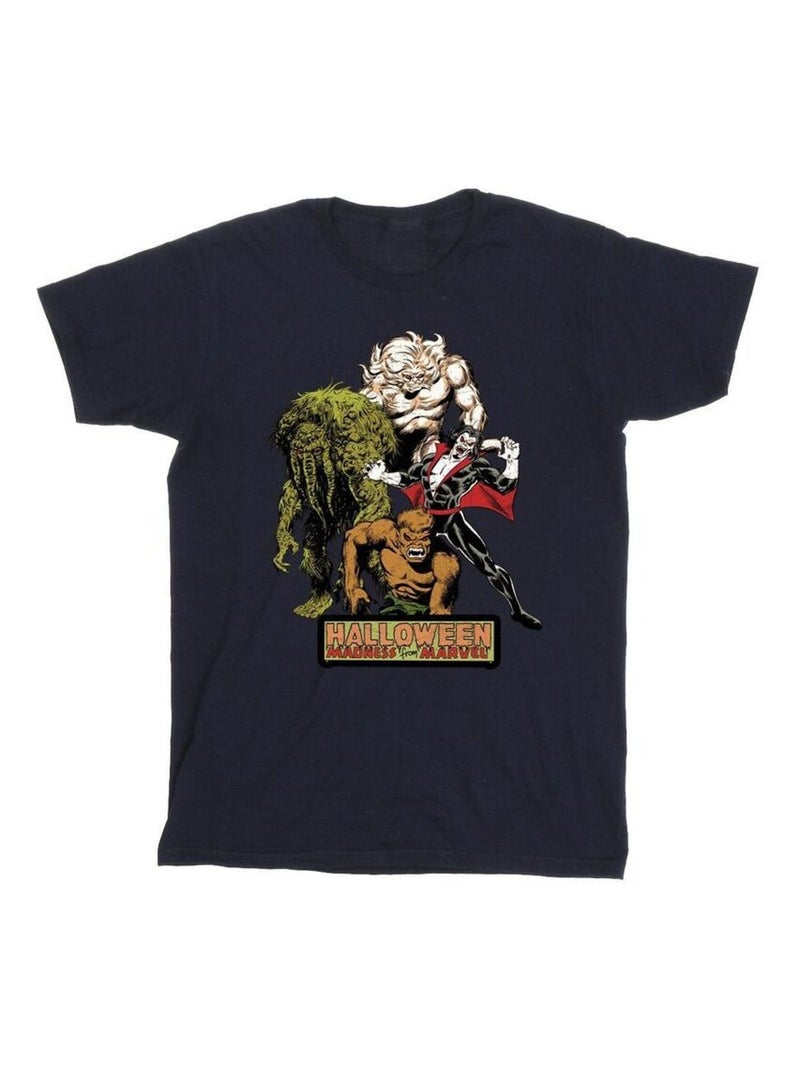 Marvel - T-shirt HALLOWEEN Bleu marine - Kiabi