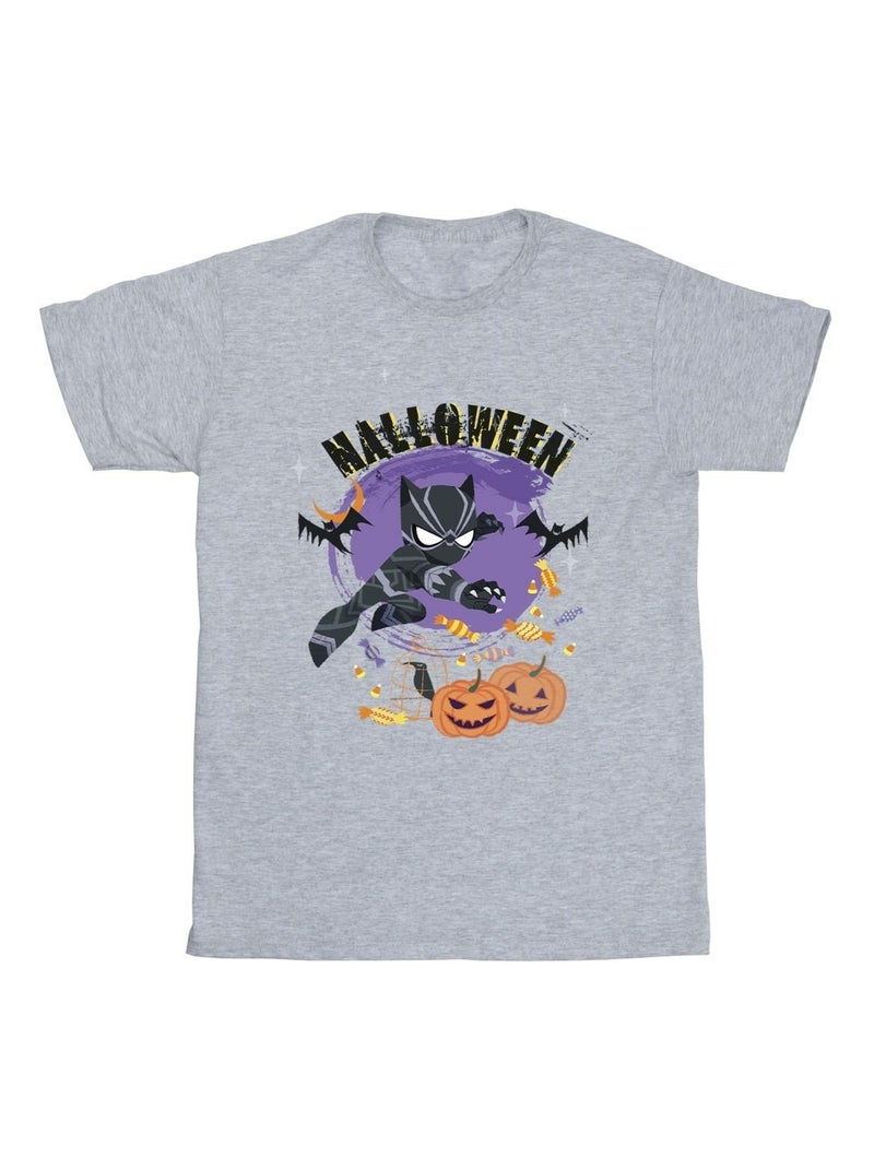 Marvel - T-shirt HALLOWEEN Gris chiné - Kiabi