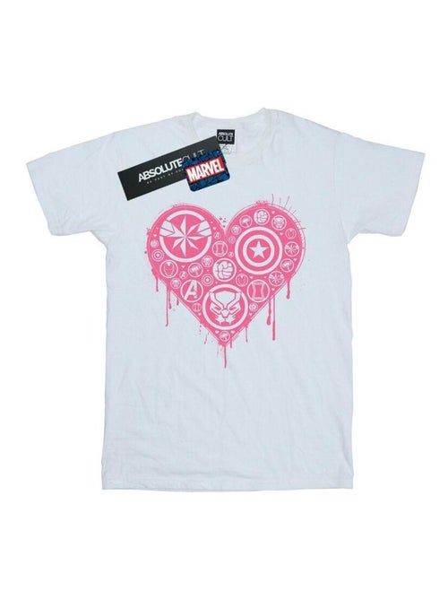 Marvel - T-shirt HEART AVENGERS - Kiabi