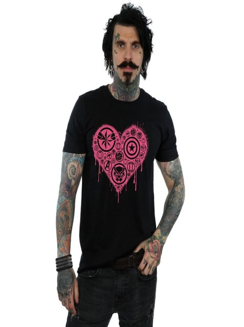 Marvel - T-shirt HEART AVENGERS - Kiabi Marvel - T-shirt HEART AVENGERS - Kiabi