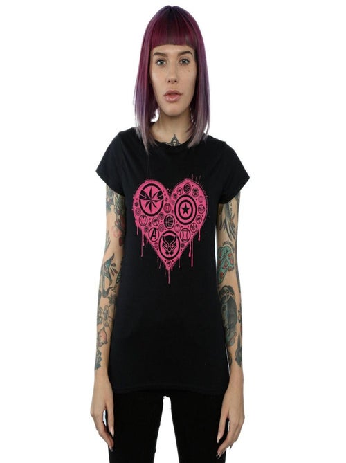 Marvel - T-shirt HEART AVENGERS - Kiabi