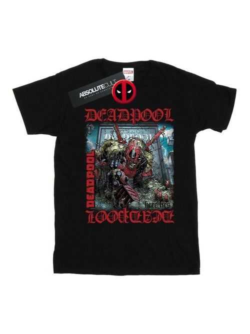 Marvel - T-shirt HERE LIES DEADPOOL - Kiabi