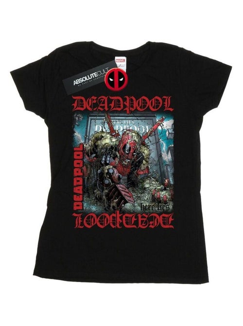 Marvel - T-shirt HERE LIES DEADPOOL - Kiabi Marvel - T-shirt HERE LIES DEADPOOL - Kiabi