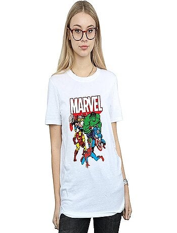 Marvel - T-shirt HERO GROUP (Captain America, Hulk, Iron Man, Spider-Man, Thor)