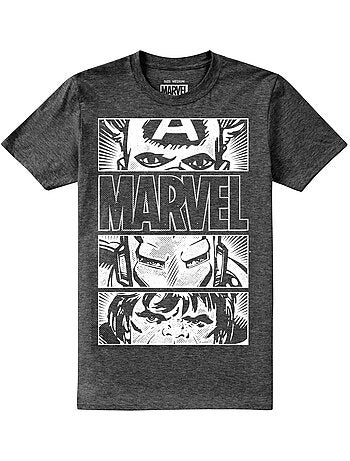 Marvel - T-shirt HEROES EYES (Captain America, Hulk, Iron Man)