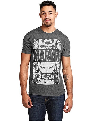 Marvel - T-shirt HEROES EYES (Captain America, Hulk, Iron Man)