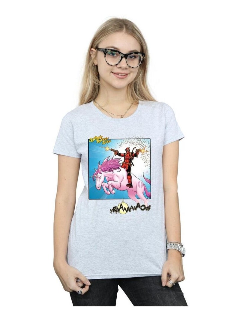 Marvel - T-shirt HEY YOU Gris chiné - Kiabi