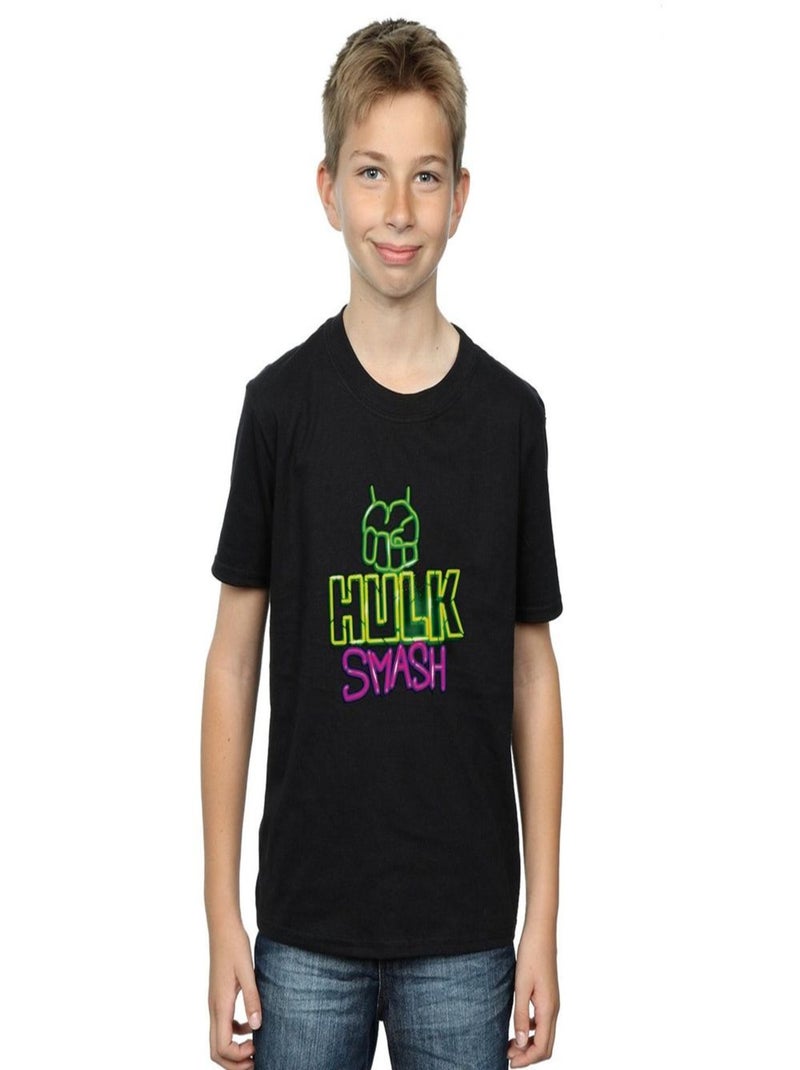 Marvel - T-shirt HULK Noir - Kiabi