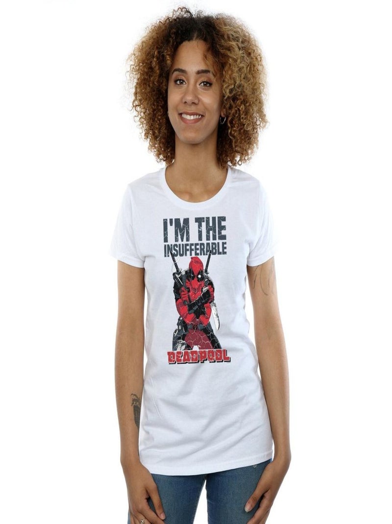 Marvel - T-shirt I'M THE INSUFFERABLE Blanc - Kiabi