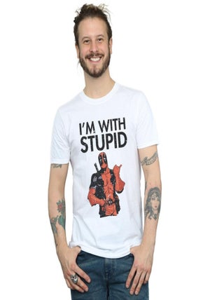 Marvel - T-shirt I'M WITH STUPID