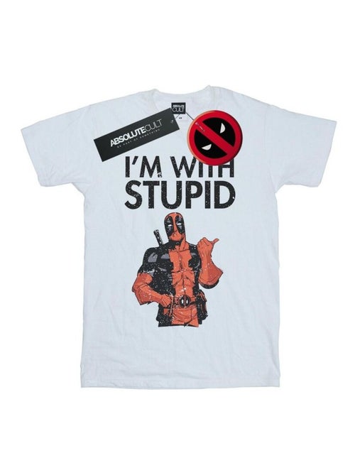 Marvel - T-shirt I'M WITH STUPID - Kiabi