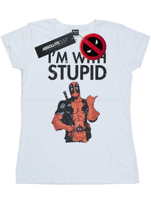 Marvel - T-shirt I'M WITH STUPID - Kiabi Marvel - T-shirt I'M WITH STUPID - Kiabi