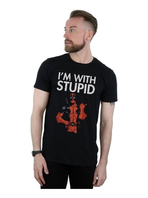 Marvel - T-shirt I'M WITH STUPID - Kiabi