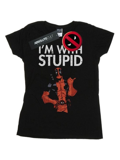 Marvel - T-shirt I'M WITH STUPID - Kiabi Marvel - T-shirt I'M WITH STUPID - Kiabi