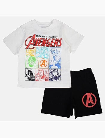Marvel - T-shirt imprimé avec short assorti