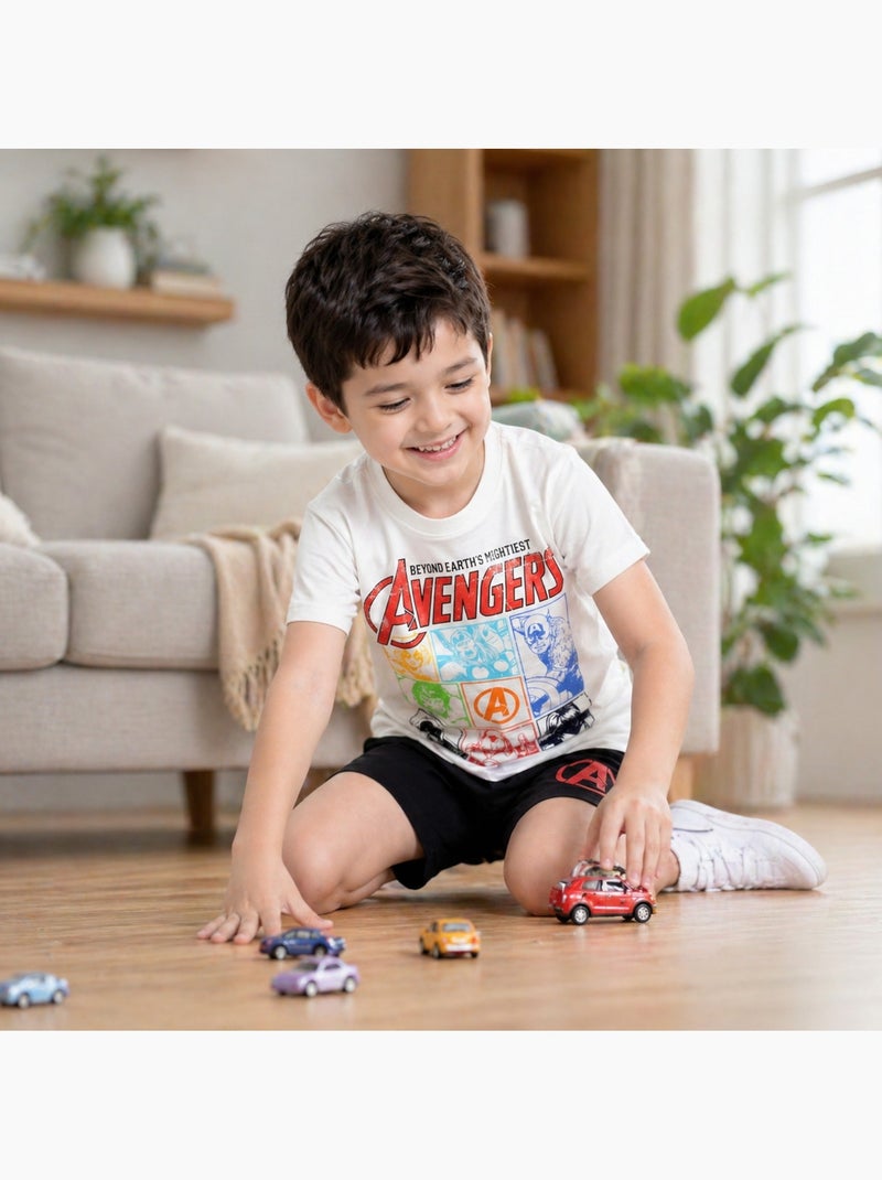 Marvel - T-shirt imprimé avec short assorti Blanc - Kiabi