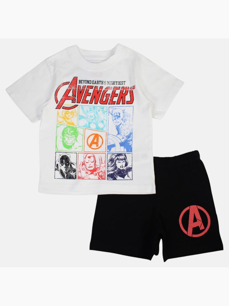 Marvel - T-shirt imprimé avec short assorti Blanc - Kiabi