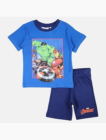 Marvel - T-shirt imprimé avec short assorti