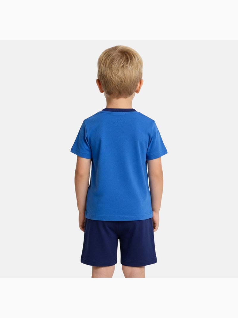 Marvel - T-shirt imprimé avec short assorti Bleu - Kiabi