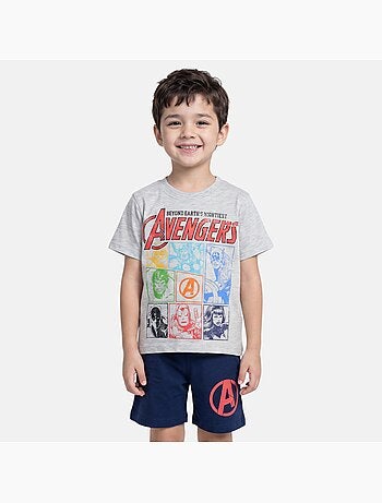 Marvel - T-shirt imprimé avec short assorti