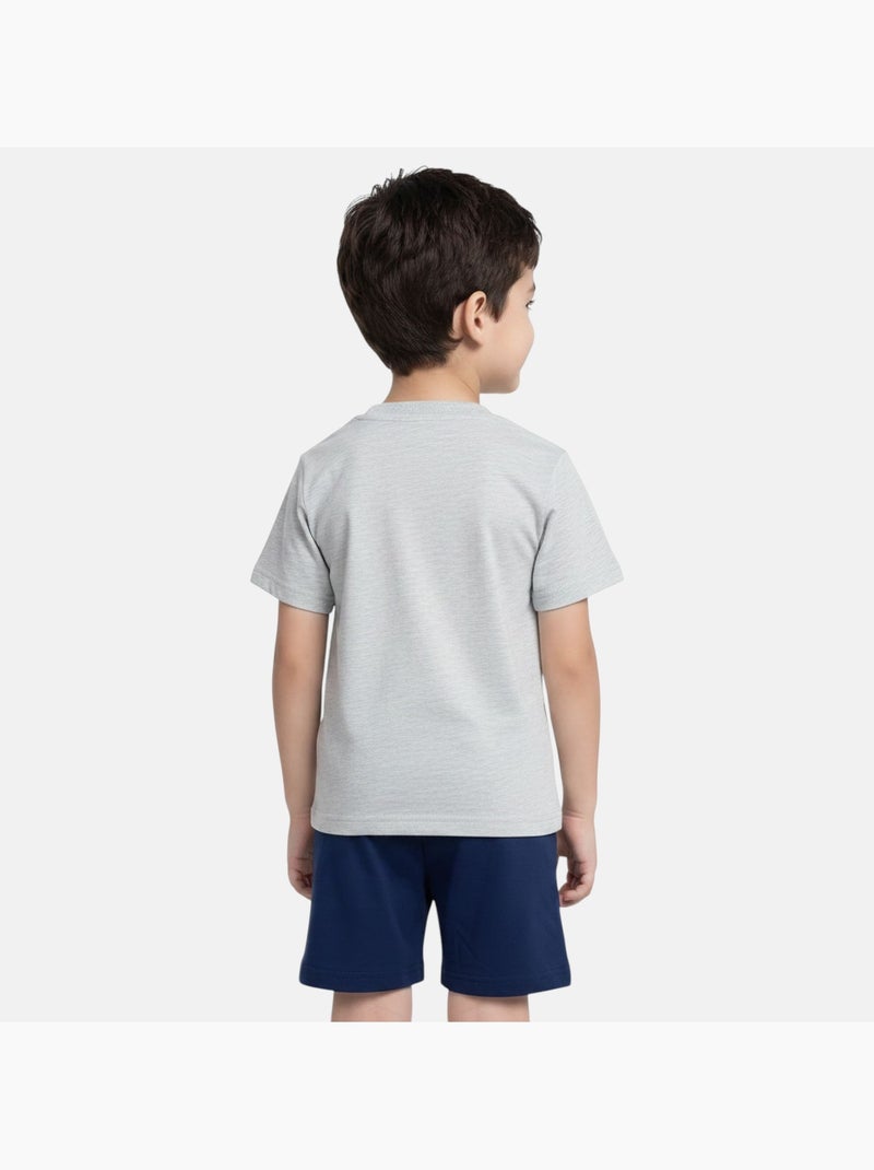 Marvel - T-shirt imprimé avec short assorti Gris - Kiabi