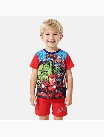 Marvel - T-shirt imprimé avec short assorti